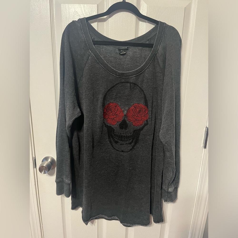 Torrid skull sweater